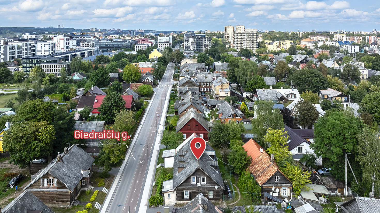 Giedraičių g. 11, Vilniuje, 28.85 m2 ploto butas